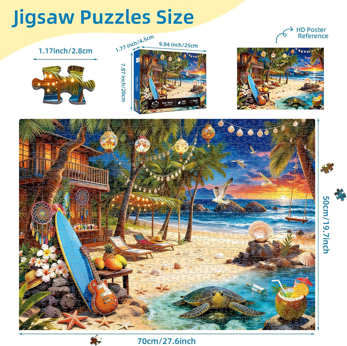 Beach House Puzzles for Adults 1000 Pieces