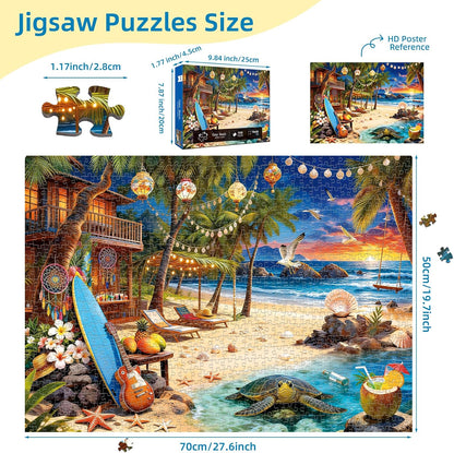 Beach House Puzzles for Adults 1000 Pieces