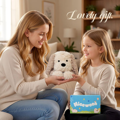 Stuffed Animals Dog Plush Toys Maltese Dog 16.5 inches Soft and Premium Puppy Plush Toy Gift for for Babies Children Adults, Beige/Grey