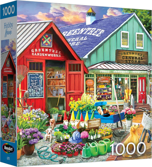 RoseArt Hobby Haven Greentree Garden Center 1000 Piece Jigsaw Puzzle