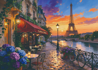 1024 Piece Puzzle for Adults, Four Seasons Window View