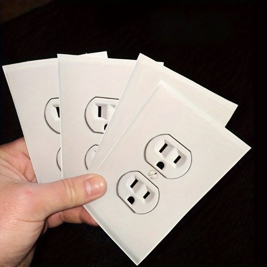 3 Funny Fake Power Outlet Stickers - Perfectly Suitable for Office Pranks and Jokes, Plug Stickers for Office Pranks
