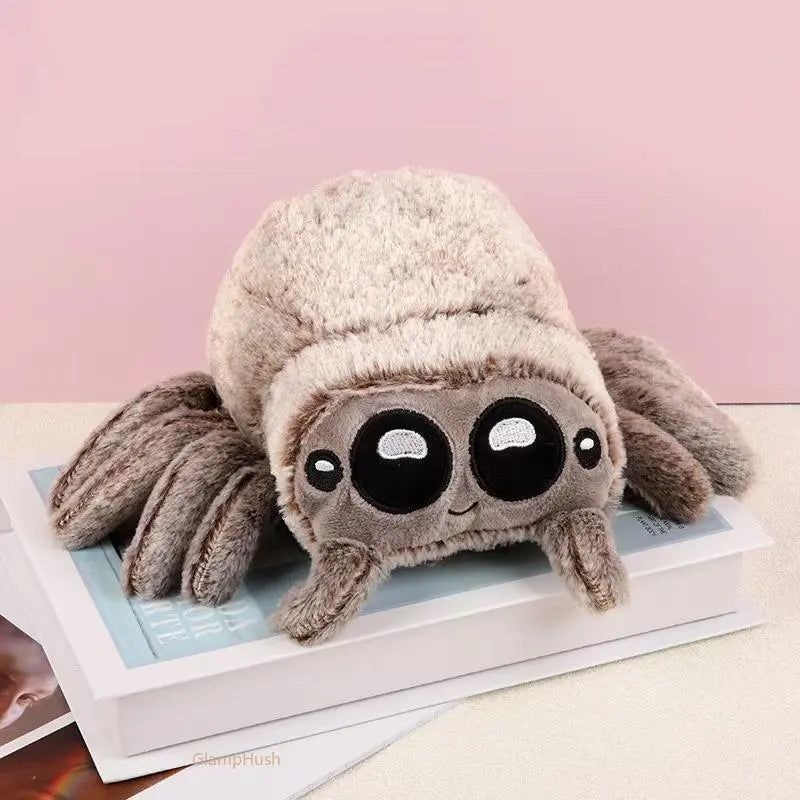 Cute Plush Spider - Durable polyester material, adorable animal shape, unique gift, room decoration, Halloween party supplies, a cute cuddly doll.