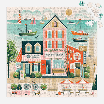Galison - Beside the Sea 500 Piece Jigsaw Puzzle for Adults