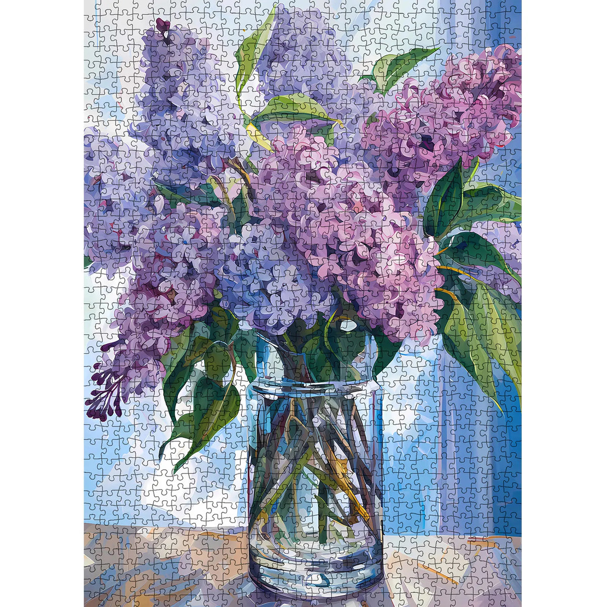 Tucocoo Hydrangea Flower 1000 Pieces Jigsaw Puzzle, Mother’s Day Gift, Colorful Home Game Stress Relief Brain Training Challenging Wall Decor Gift Idea, 27.56x19.69inch 70x50cm