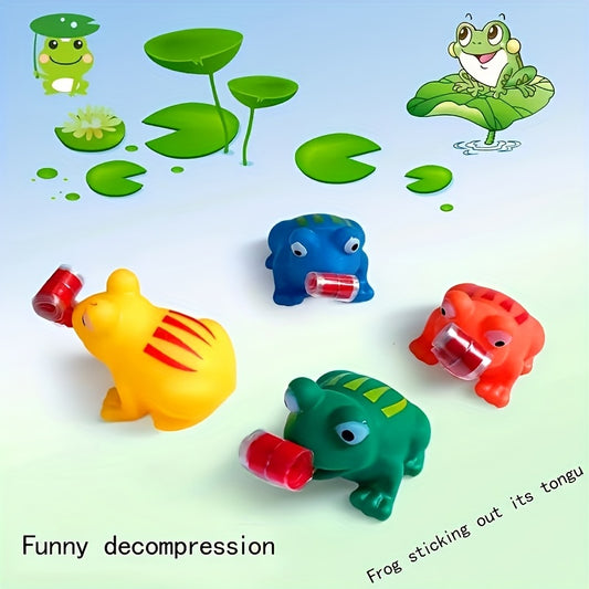 3pcs/1pc Funny Tongue Out Little Frog Toys for and Party Decorations - Small Gifts for Kids, Random Color, Party Games and Activities for school for halloween、Christmas