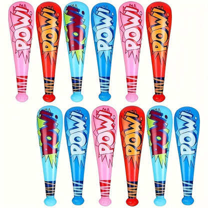 Fun Cartoon-Inspired Inflatable Baseball Bat - Perfect for Parties And Outdoor Play | Durable PVC Material | Ideal for Birthdays, Beach Fun And Easter Gifts Random Color