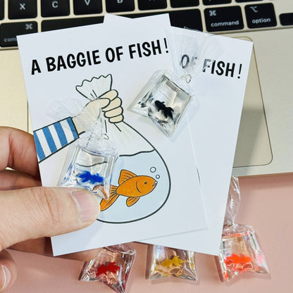 2pcs Snarky Goldfish Bags, Fun Novelty Joke Gifts, 1 Bag of Resin Goldfish Props, 5 Colors of Bagged Goldfish, Party Pranks, Humorous Additions, Angling Enthusiasts, Fish Keepers, Prank Goldfish Bags, Easter Tricky Props, Holiday Shoppers