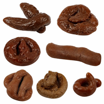 Realistic-Looking Prank Toy Set – 7-Piece Fake Feces Collection for Humorous Gags, Comedy Props, and Light-Hearted Practical Jokes, Made from Soft, Non-Toxic, Reusable Materials for Safe Indoor Use,sohochic