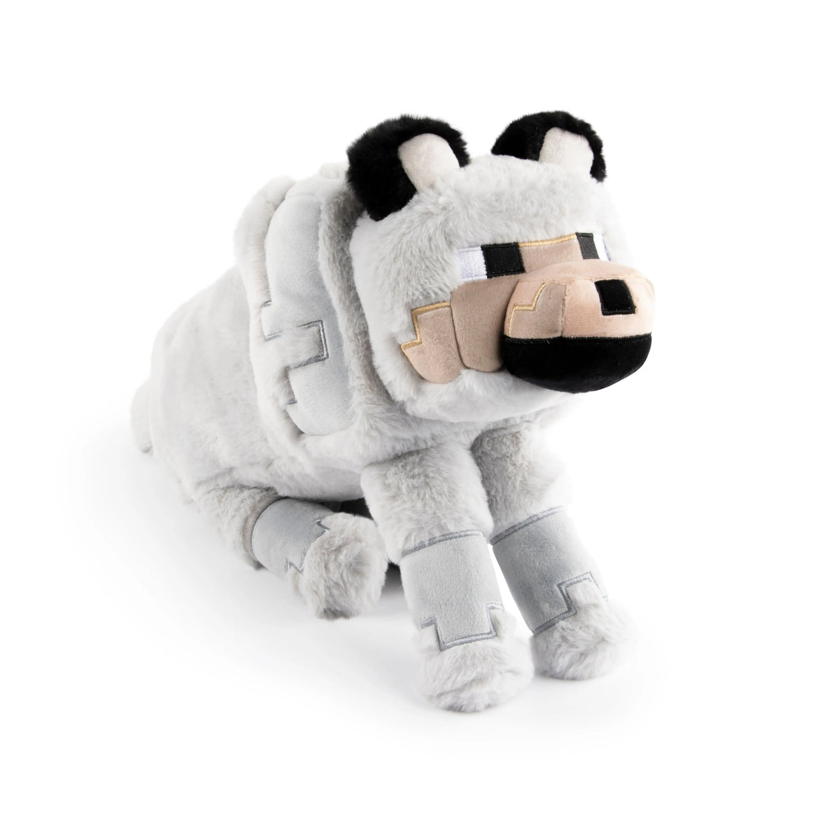 Jay Franco Minecraft Polyester Fuzzy Pillow Buddy - Soft Plush Unisex Collectable Plush Stuffed Animal, 6x19x11 In, Features Wolf, Tuxedo Cat, Axolotl, Chicken Jockey, Home & Travel Gift, Room Decor with Playful Look