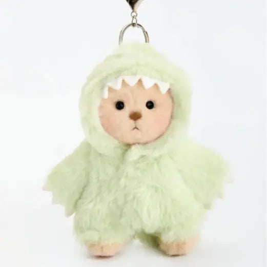 Getahug 12-in Medium Teddybear Stuffed Animal - Cute and Cuddly Hug Me Plushie with Interchangeable Outfits (Hat, Blue Shark, Pink Dinosaur, Elephant, Heart-Shape Sweater) - Unique Gifts for Girlfriend