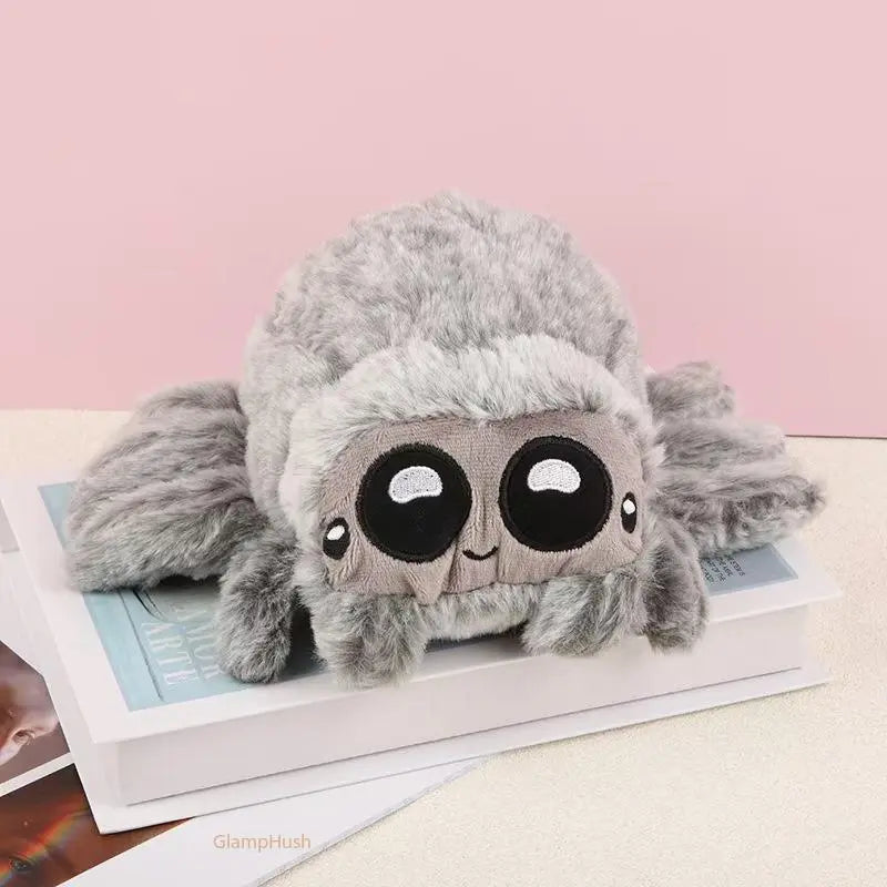 Cute Plush Spider - Durable polyester material, adorable animal shape, unique gift, room decoration, Halloween party supplies, a cute cuddly doll.